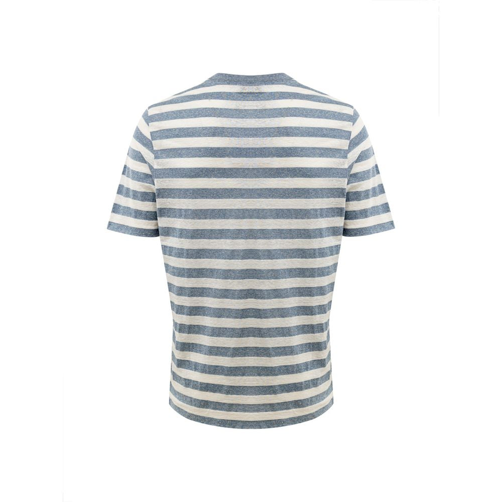 T-shirt Gran Sasso en coton bleu