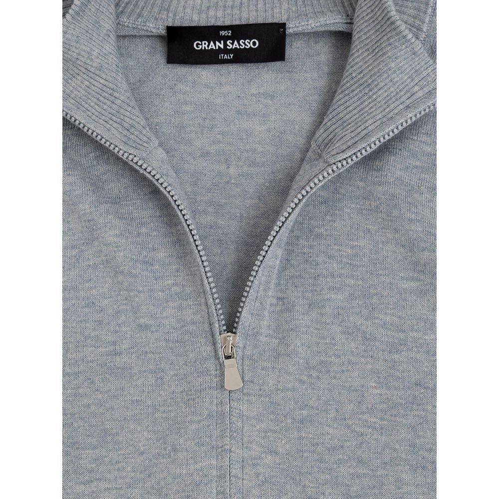 Graue Strickjacke aus Baumwolle von Gran Sasso