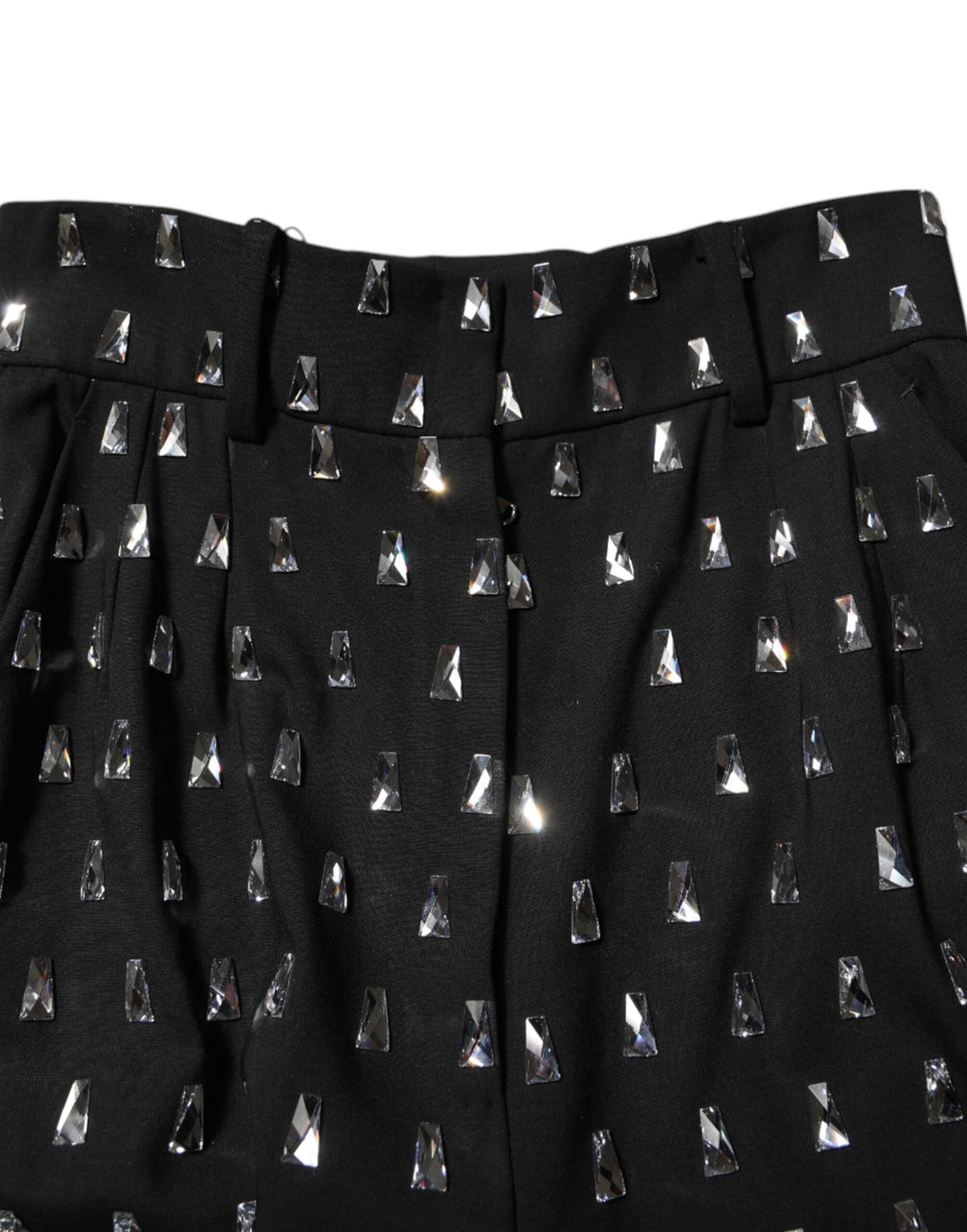 Pantalon large Dolce & Gabbana noir orné de cristaux