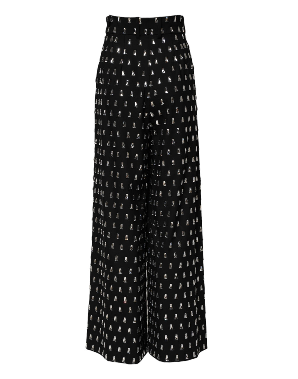 Pantalon large Dolce & Gabbana noir orné de cristaux