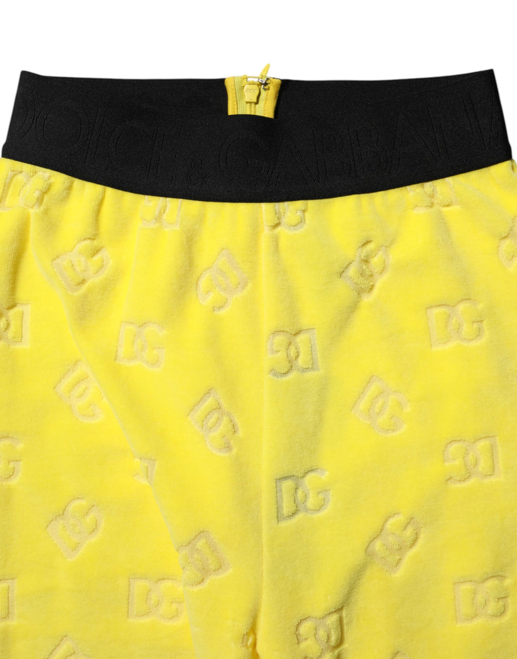 Legging Slim Logo Jaune Dolce & Gabbana