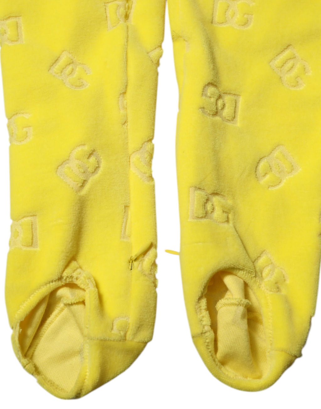 Legging Slim Logo Jaune Dolce & Gabbana