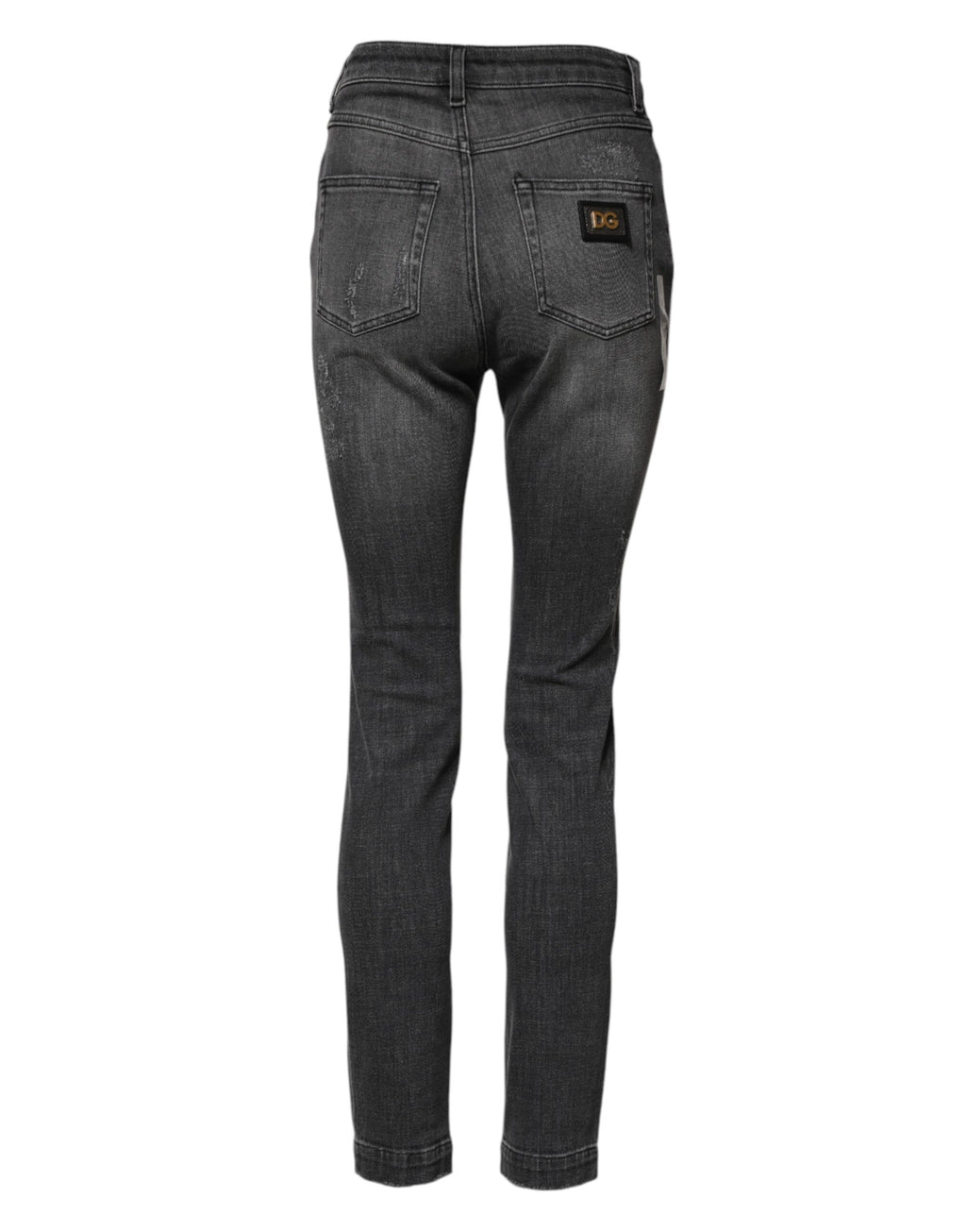 Jean slim en denim de coton AUDREY gris foncé Dolce & Gabbana