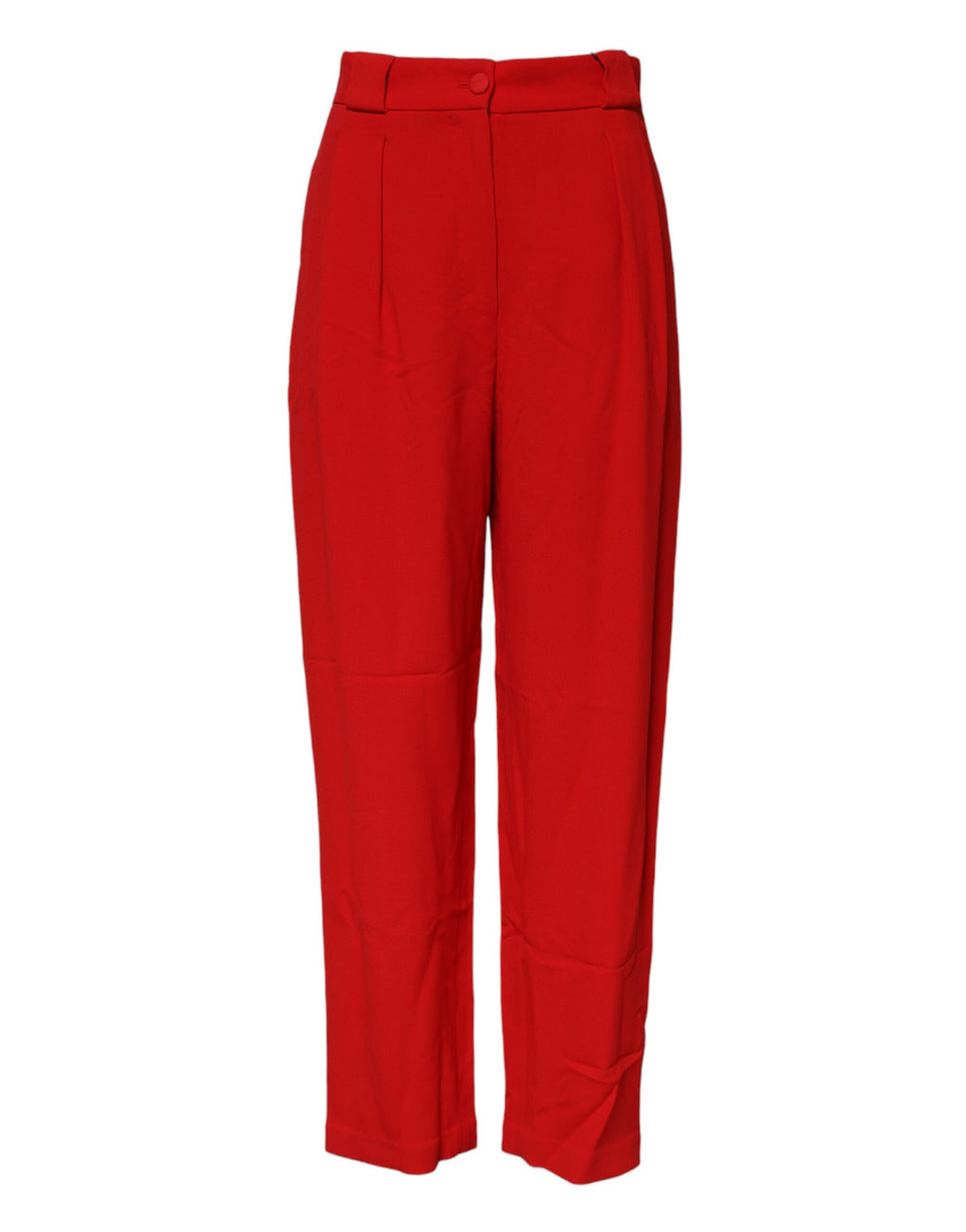 Pantalon fuselé taille haute Dolce & Gabbana en viscose rouge