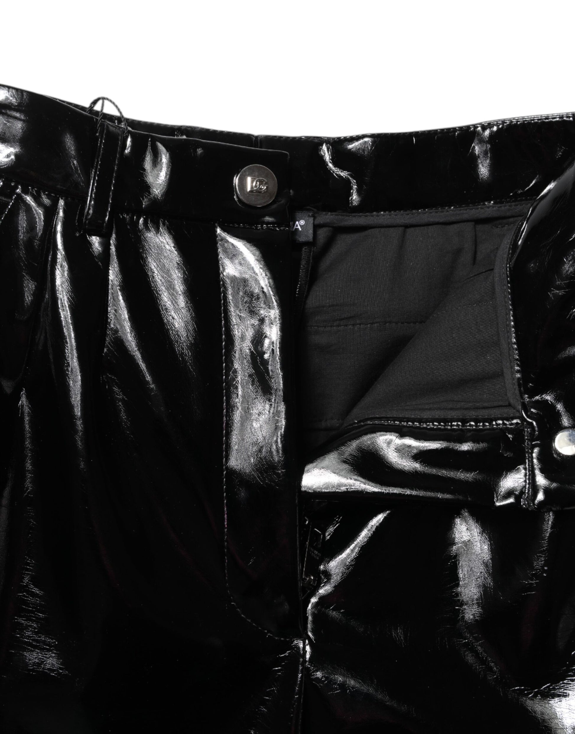 Pantalon cargo bootcut taille haute noir Dolce & Gabbana