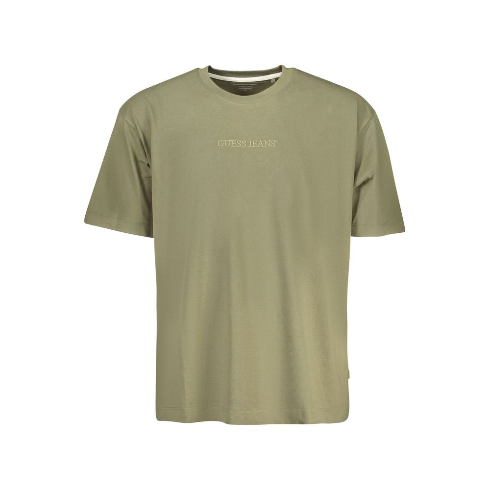 T-shirt en coton vert Guess pour homme