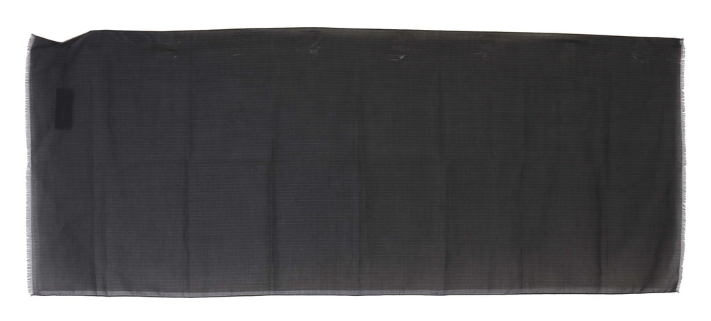 Écharpe portefeuille rayée Dolce & Gabbana en laine 100 % grise
