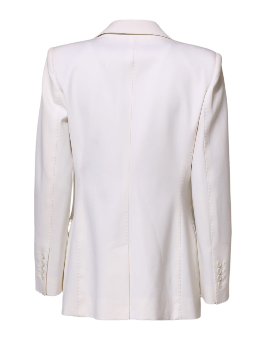 Manteau-Veste Femme Dolce & Gabbana Blanc Laine Simple Boutonnage