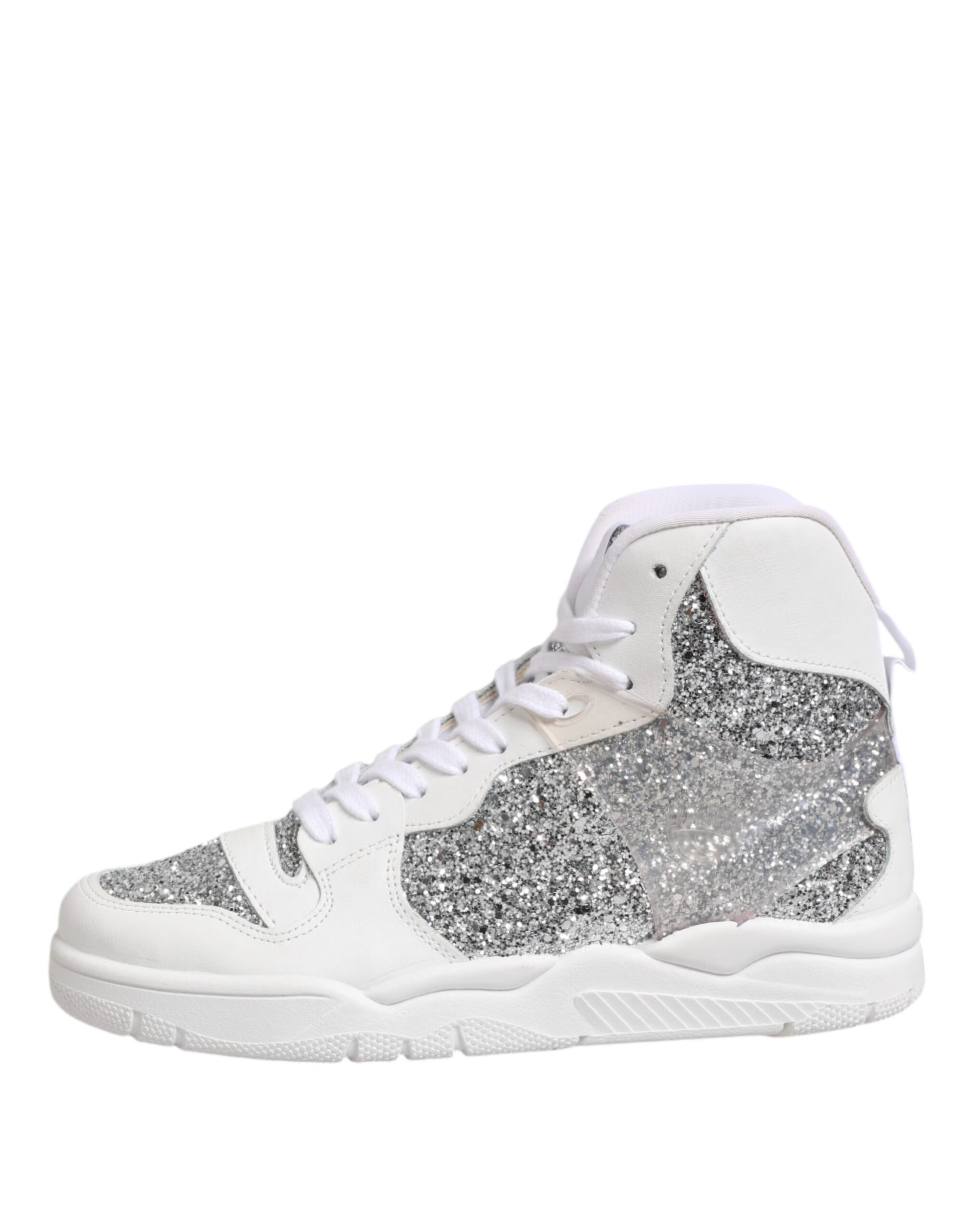 Chaussures sneakers montantes femme Chiara Ferragni Blanc Argent