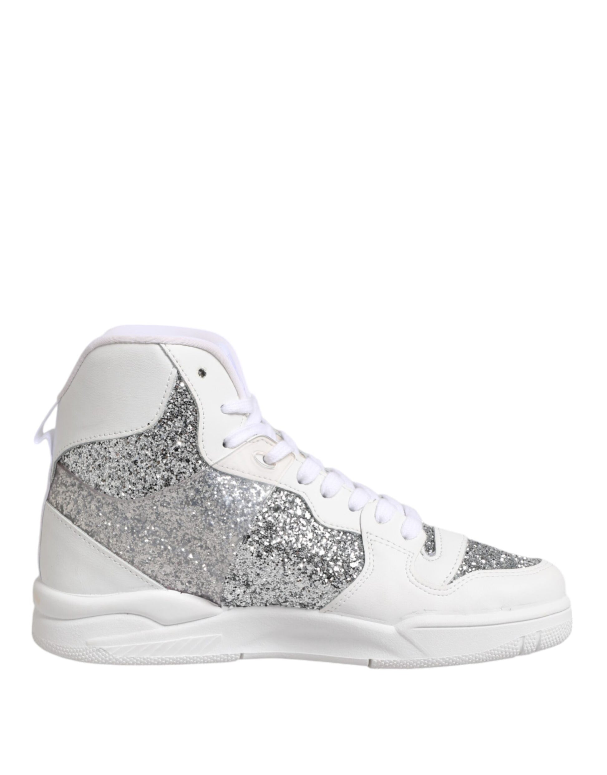 Chaussures sneakers montantes femme Chiara Ferragni Blanc Argent