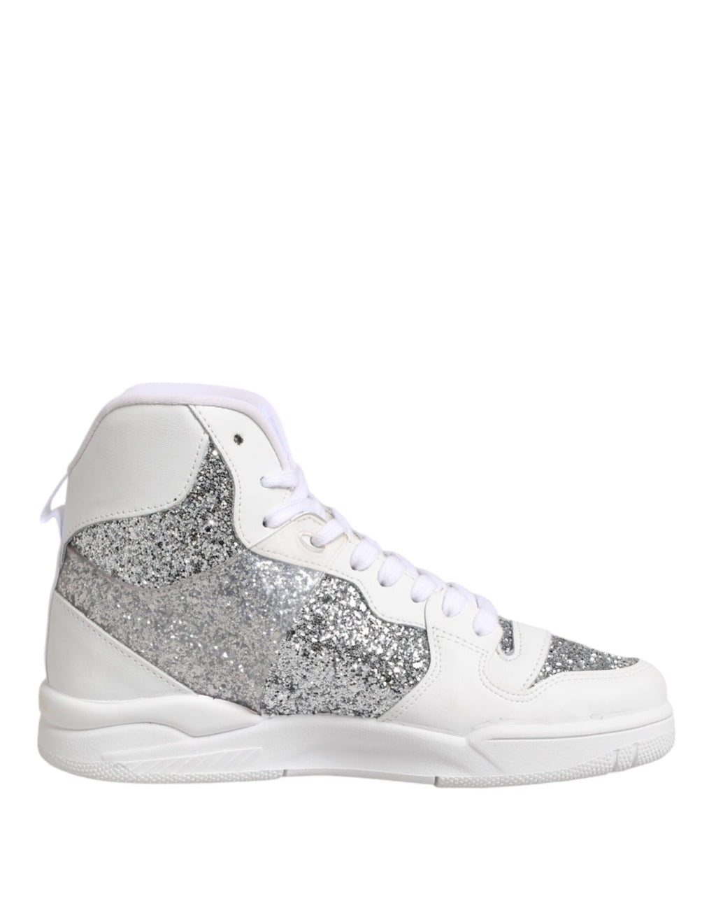 Chaussures sneakers montantes femme Chiara Ferragni Blanc Argent