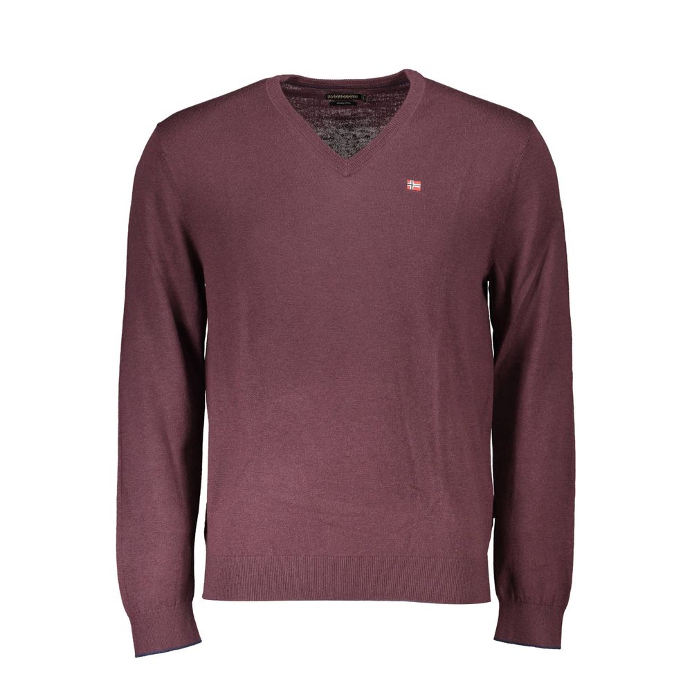 Pull en laine rouge Napapijri pour homme