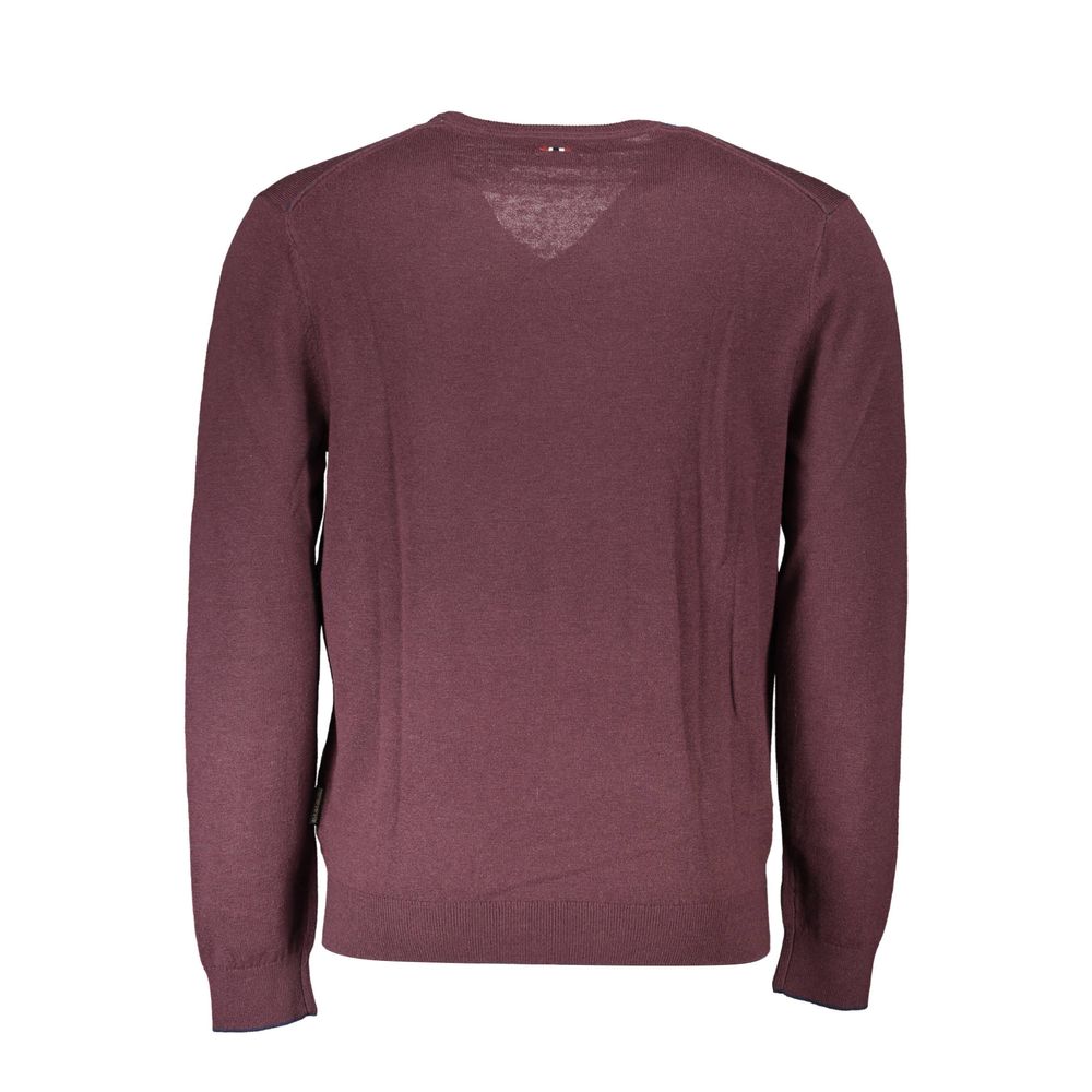 Pull en laine rouge Napapijri pour homme