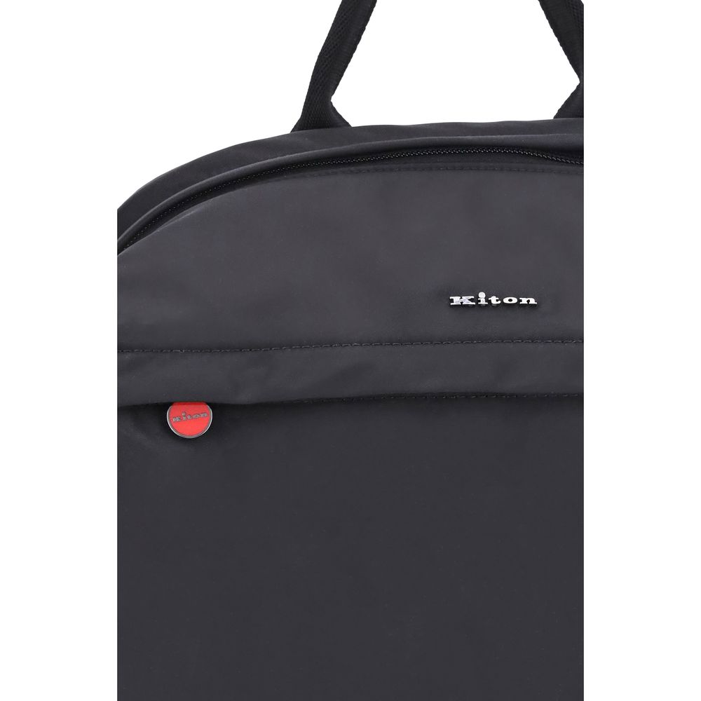 Kiton Black Polyamide Backpack