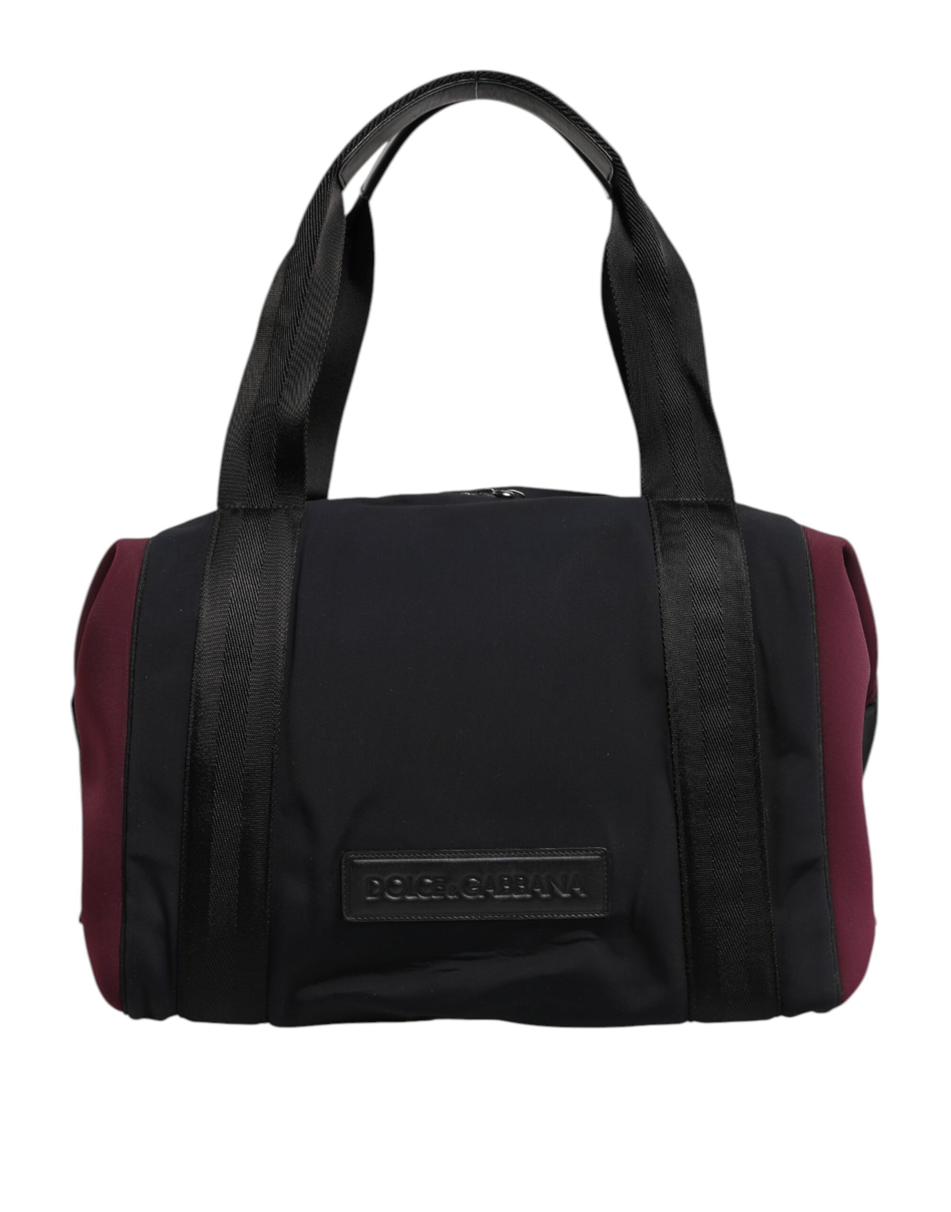 Dolce &amp; Gabbana – Reisetasche mit Schulterriemen und schwarzem Kastanienbraun