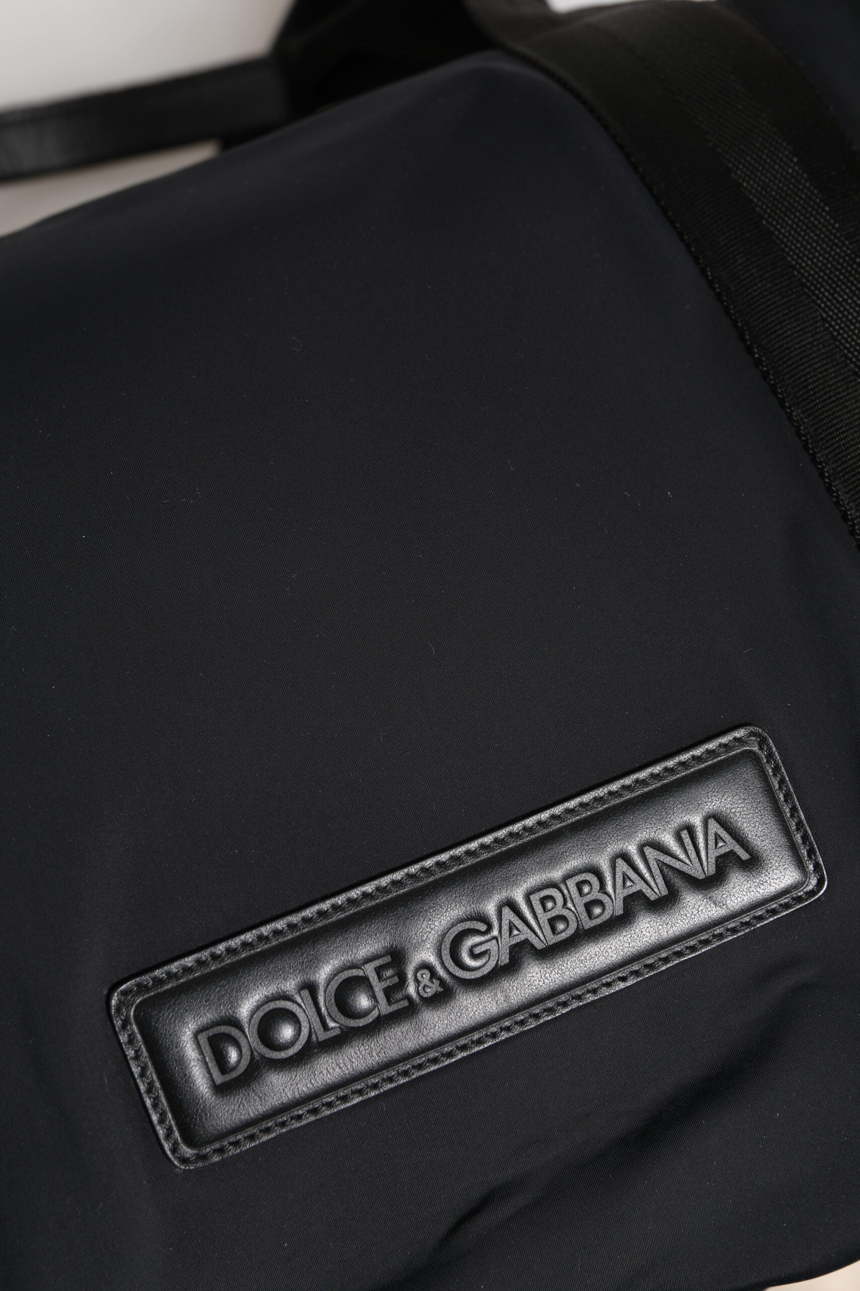 Dolce &amp; Gabbana – Reisetasche mit Schulterriemen und schwarzem Kastanienbraun