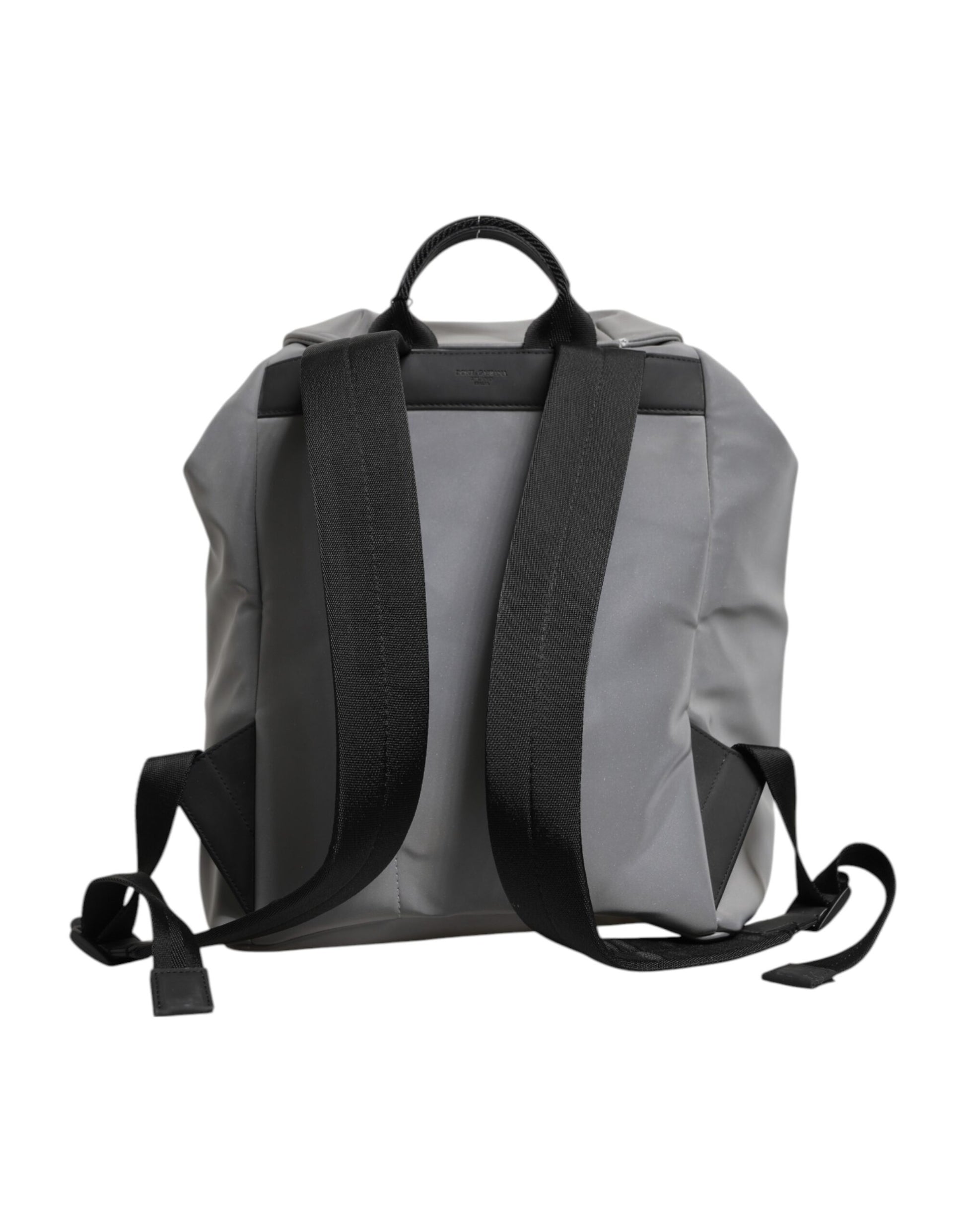 Dolce &amp; Gabbana – Rucksack mit Kordelzug und Reflektorschnallen in Grau von Palermo