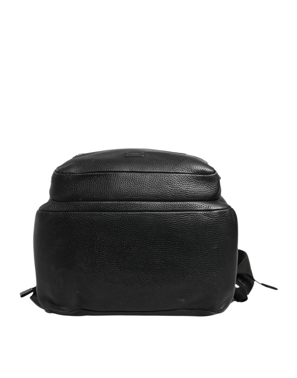 Dolce &amp; Gabbana Schwarzer Palermo Rucksack Tasche aus gehämmertem Kalbsleder