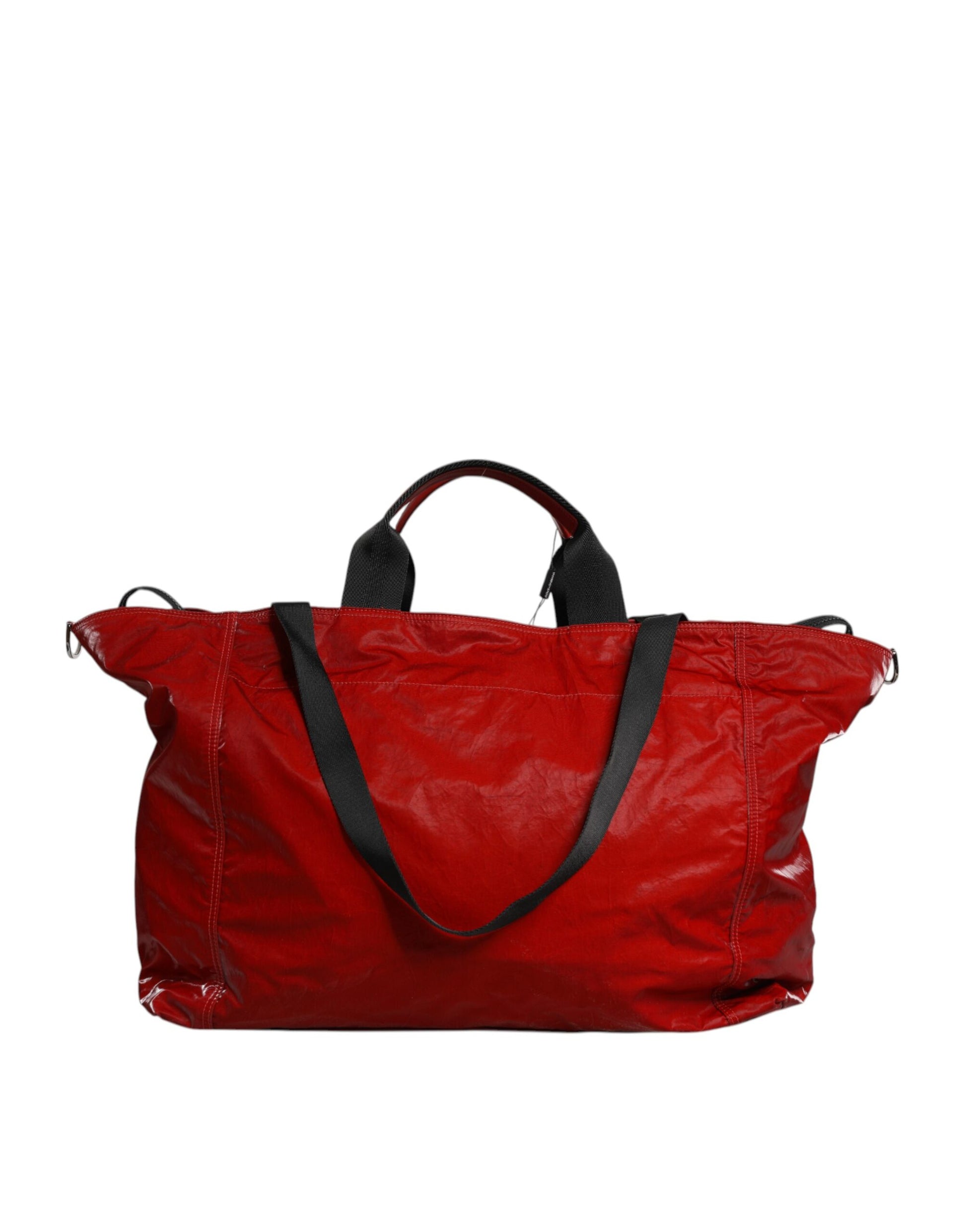Dolce &amp; Gabbana – Rote Reisetasche aus Nylon mit Schulterriemen
