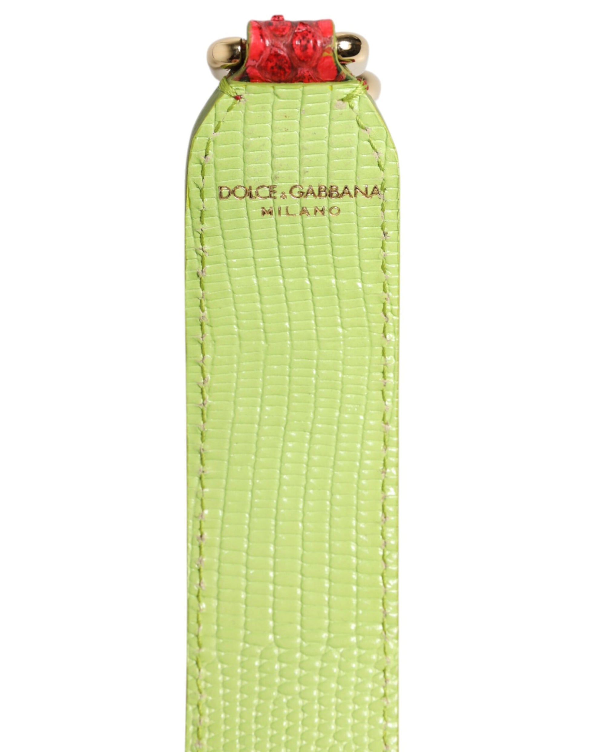 Dolce &amp; Gabbana – Schultergurt für Handtaschenzubehör aus exotischem Leder in Rot