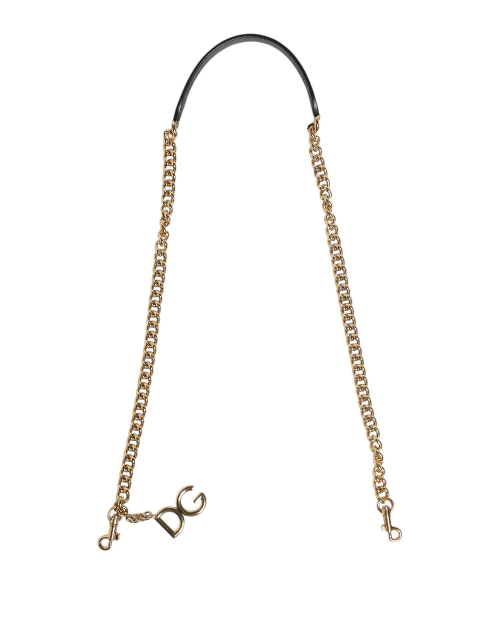 Bandoulière Dolce & Gabbana léopard marron en laiton doré