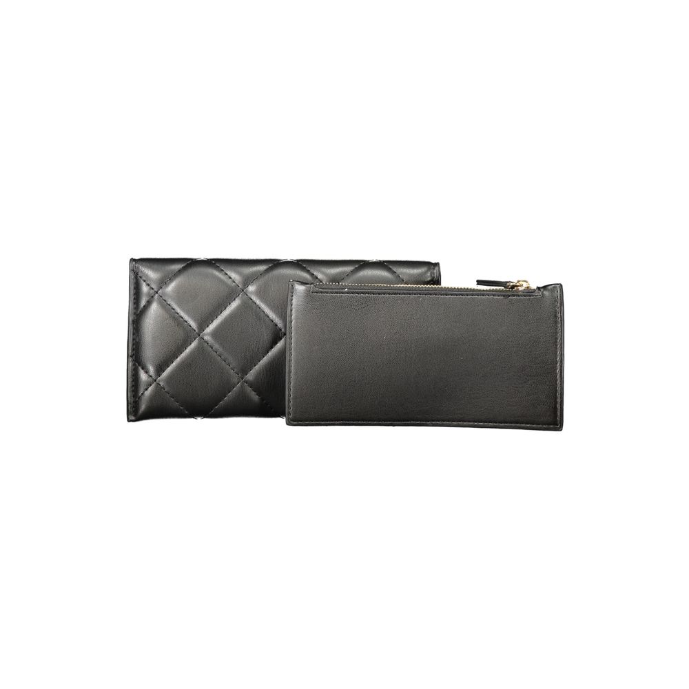 Portefeuille femme Mario Valentino noir en polyéthylène