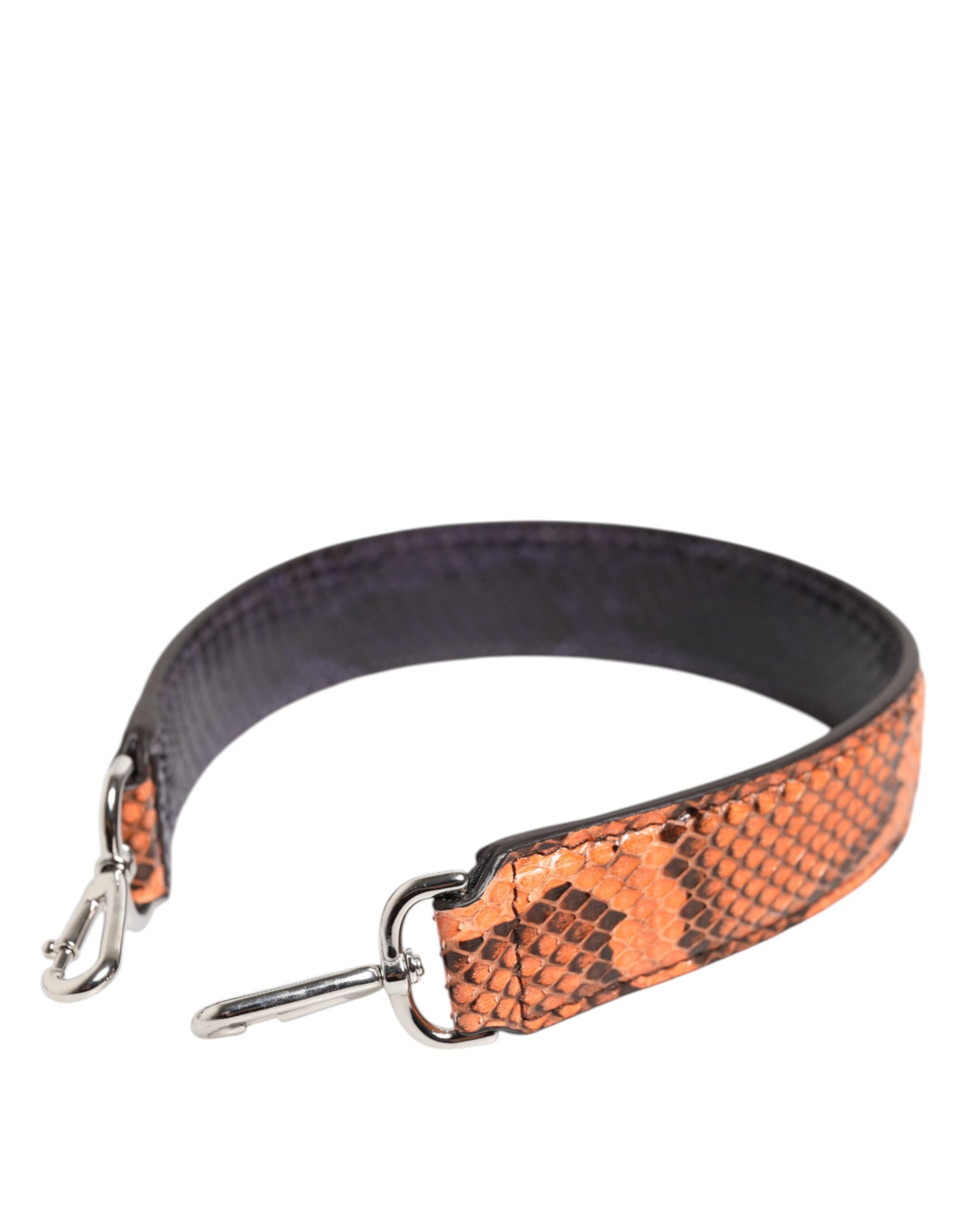 Dolce &amp; Gabbana – Schultergurt für eine Tasche aus exotischem Leder in Orange