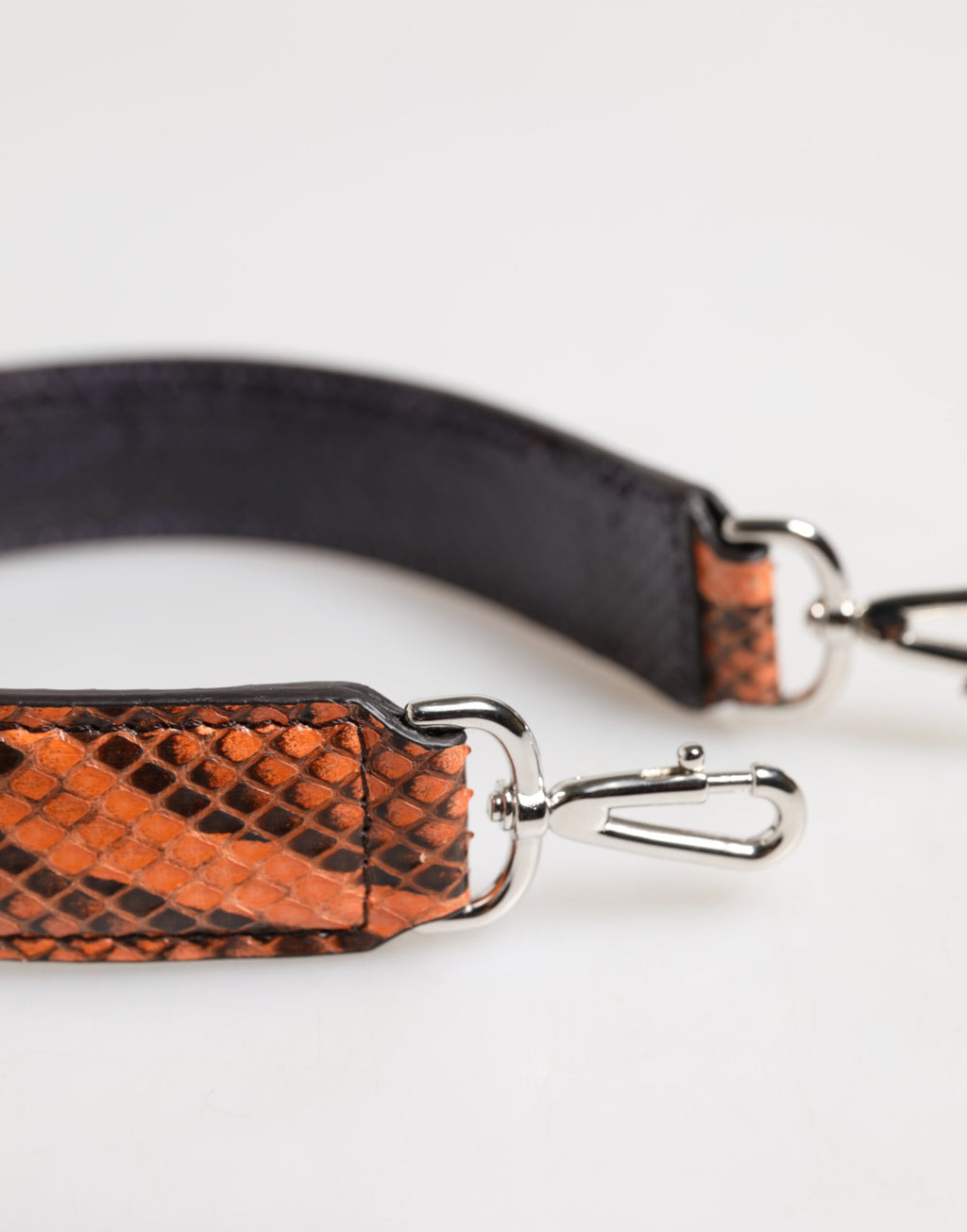 Dolce &amp; Gabbana – Schultergurt für eine Tasche aus exotischem Leder in Orange