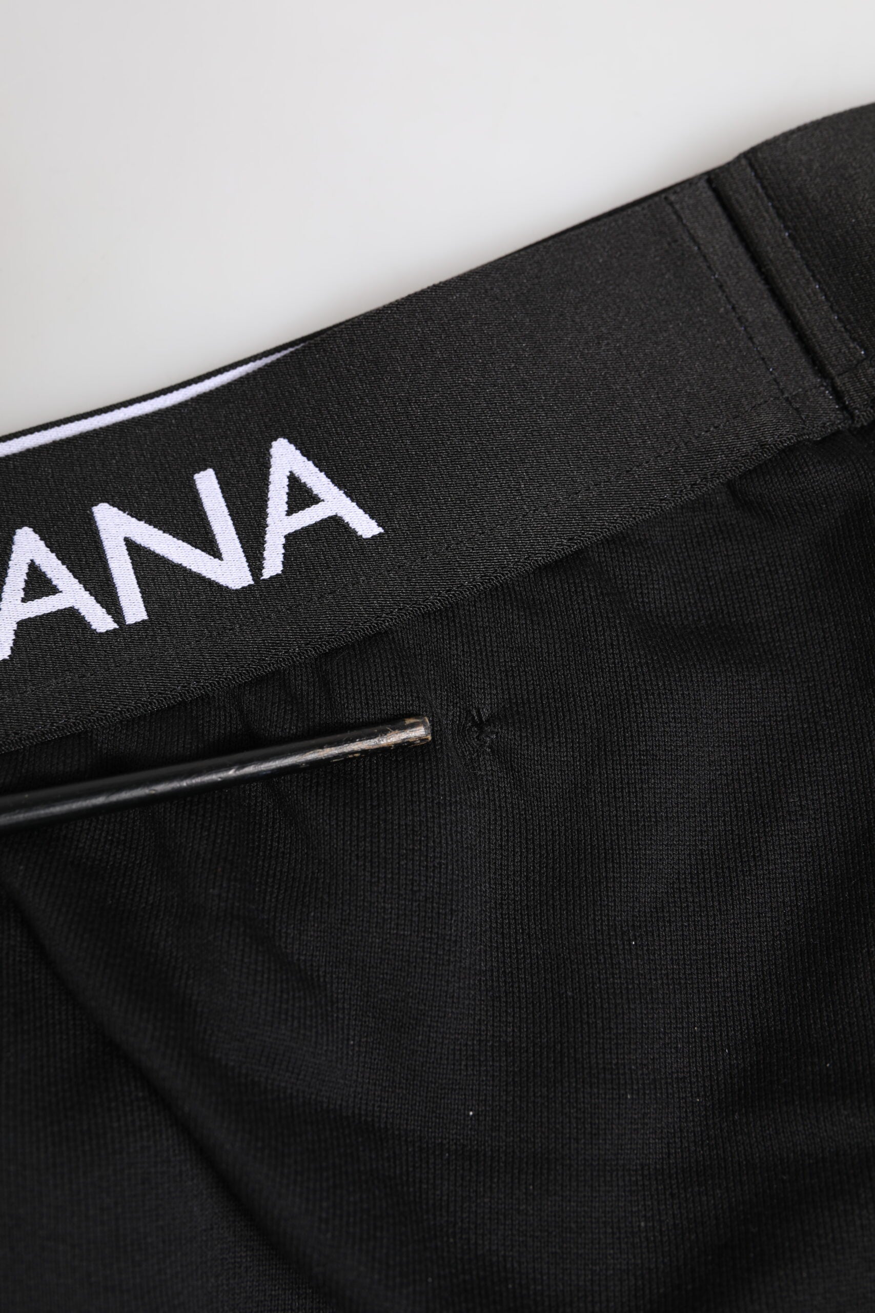Slip régulier Dolce & Gabbana en coton stretch noir