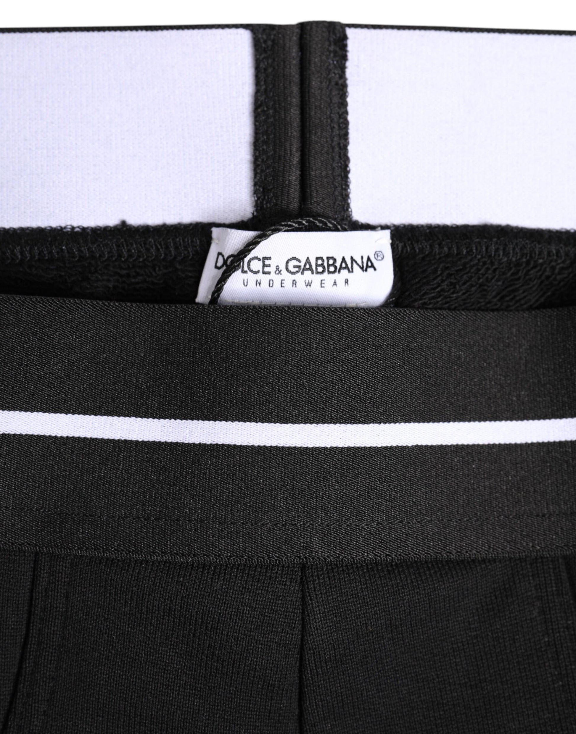 Slip régulier Dolce & Gabbana en coton stretch noir