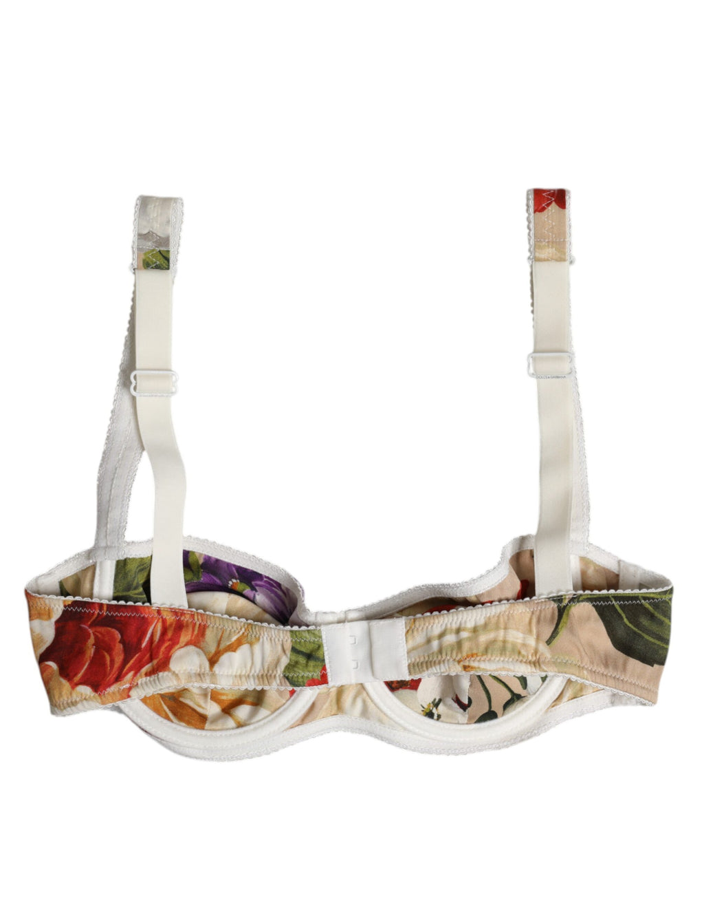 Soutien-gorge balconnet à armatures floral beige Dolce & Gabbana Sous-vêtements