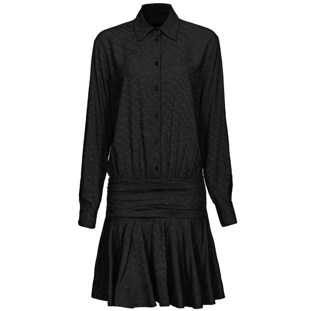 PINKO Schwarzes Seidenkleid für Damen