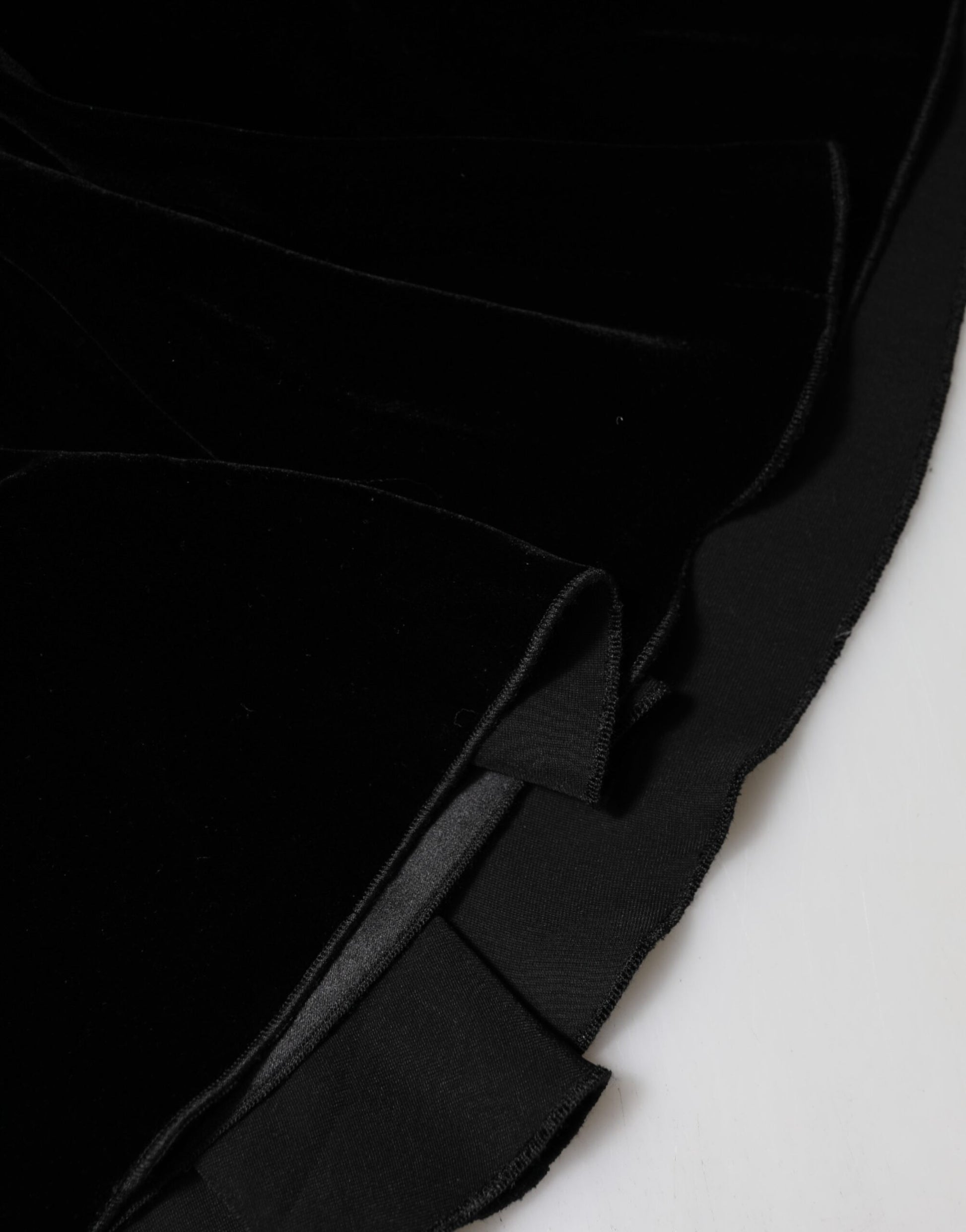Jupe midi évasée taille haute noire Dolce & Gabbana