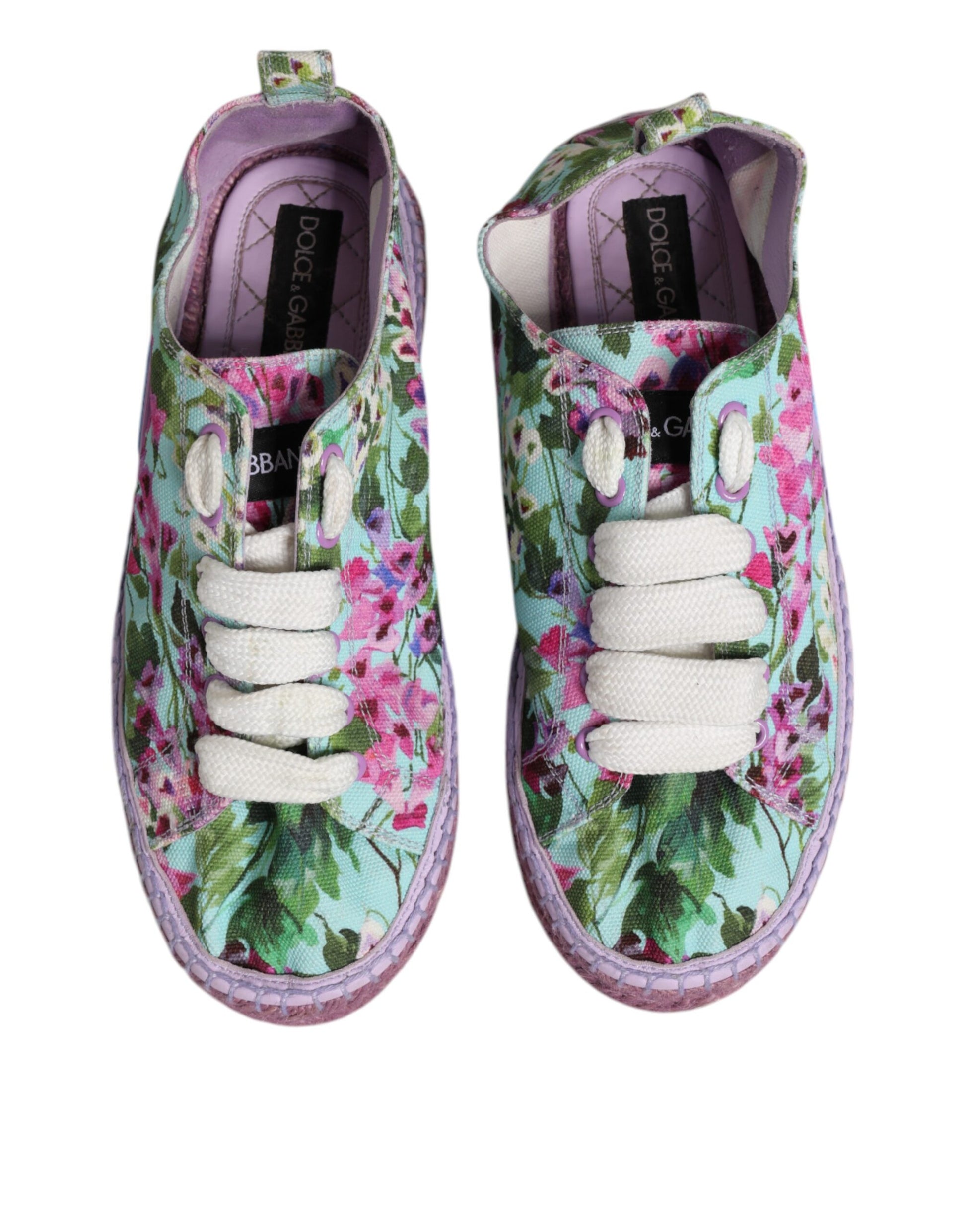 Chaussures Sneakers Espadrilles Toile Multicolore Dolce & Gabbana