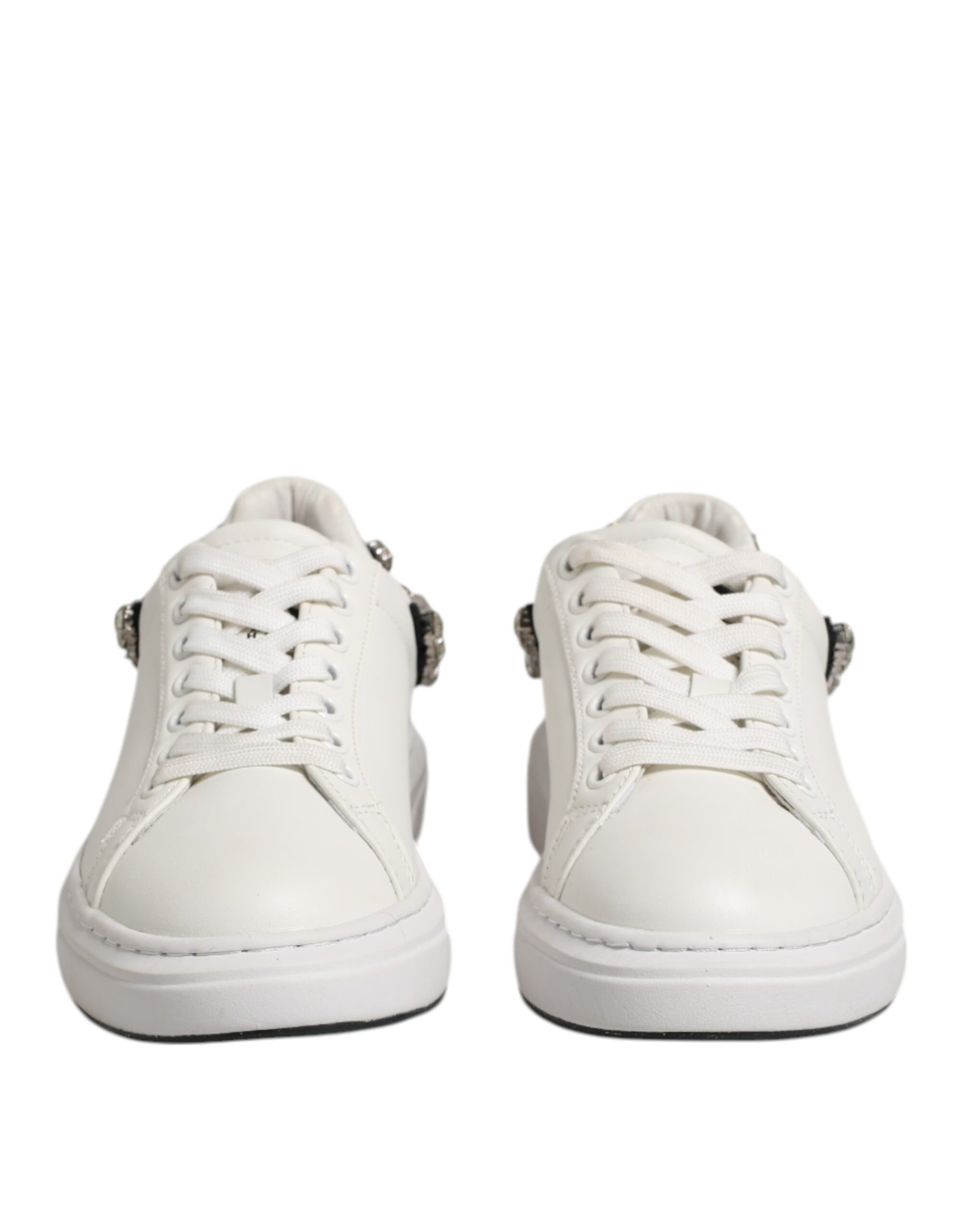 Chaussures Baskets John Richmond Blanches à Strass