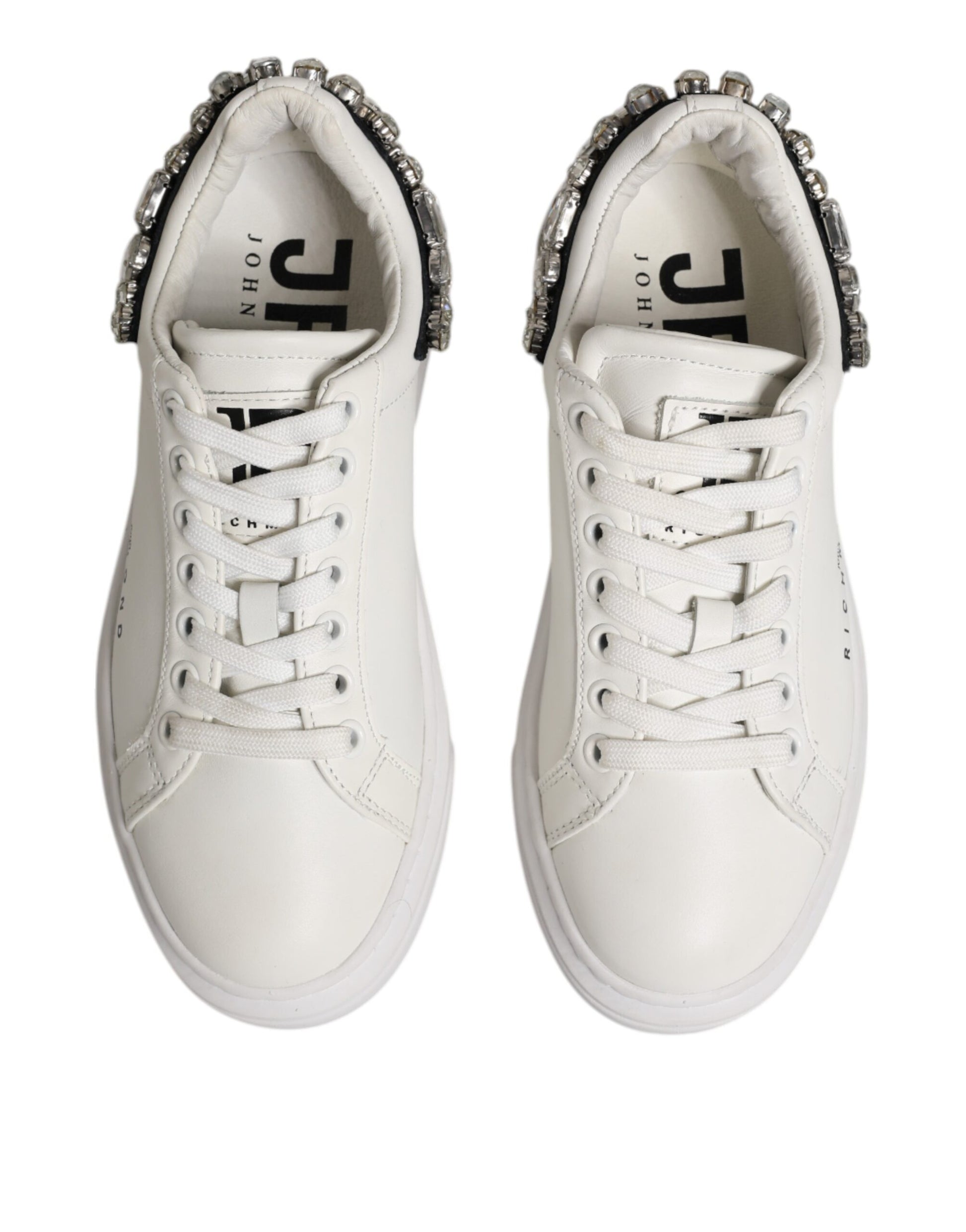 Chaussures Baskets John Richmond Blanches à Strass