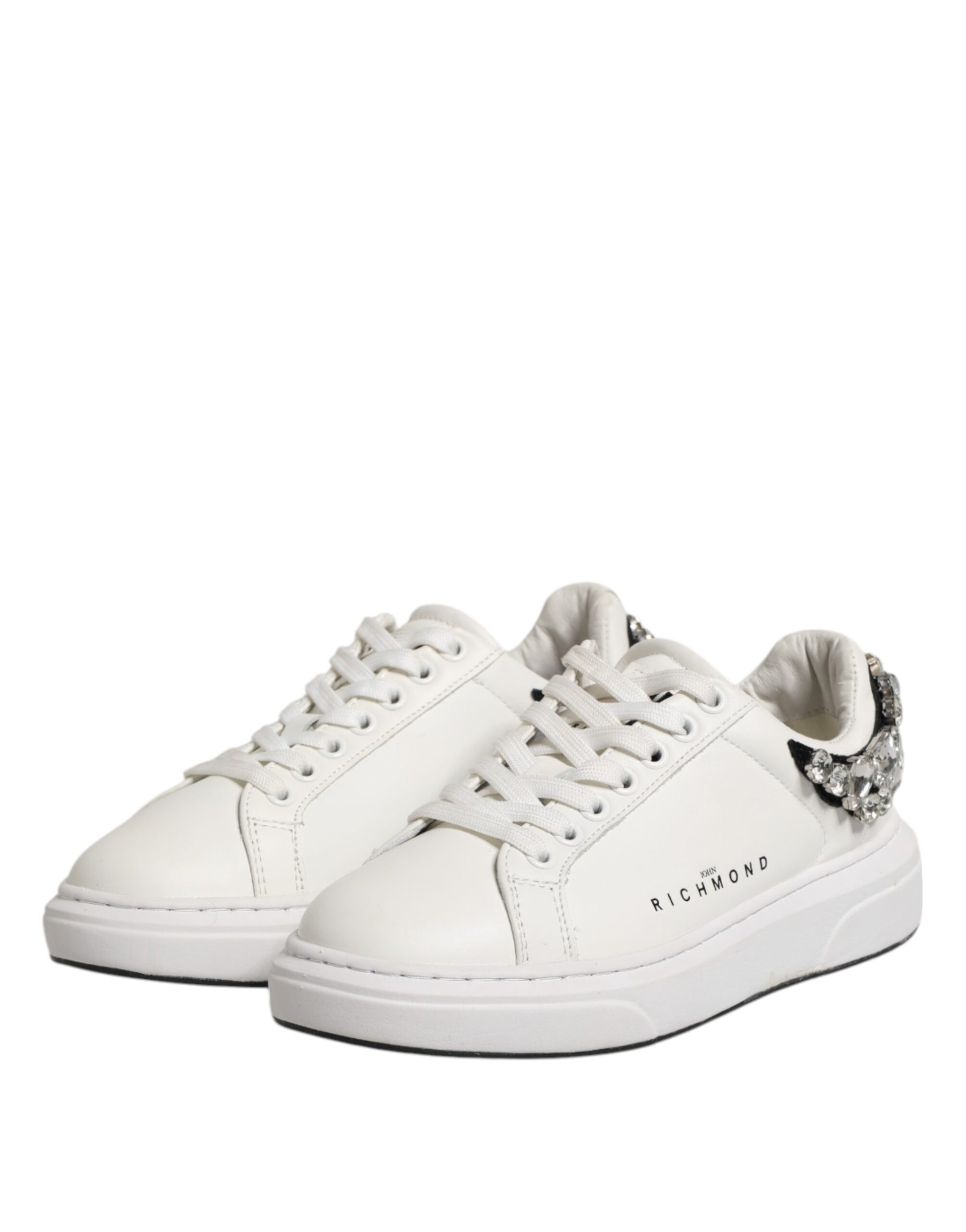 Chaussures Baskets John Richmond Blanches à Strass