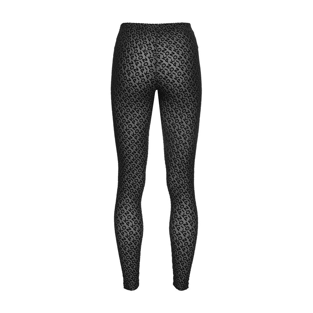 PINKO Schwarze Nylonjeans und Hose