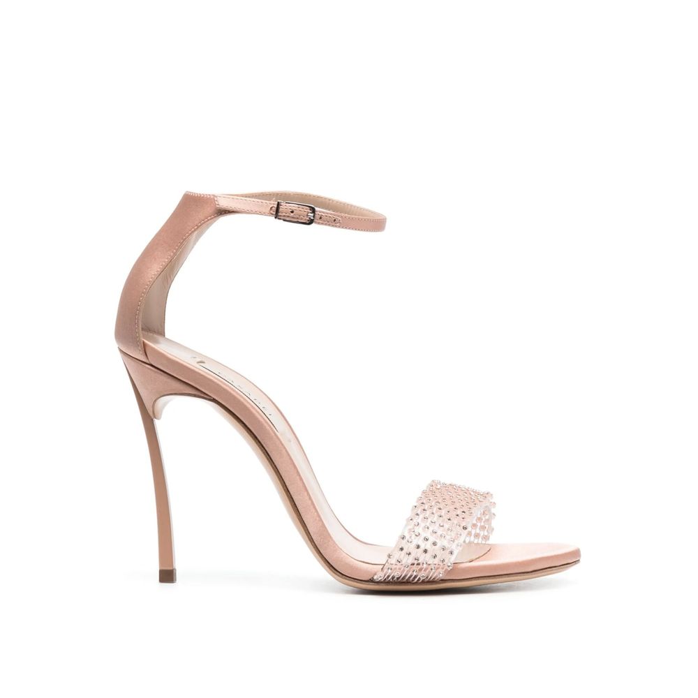 Casadei 100mm Blade Twenties Satinsandalen