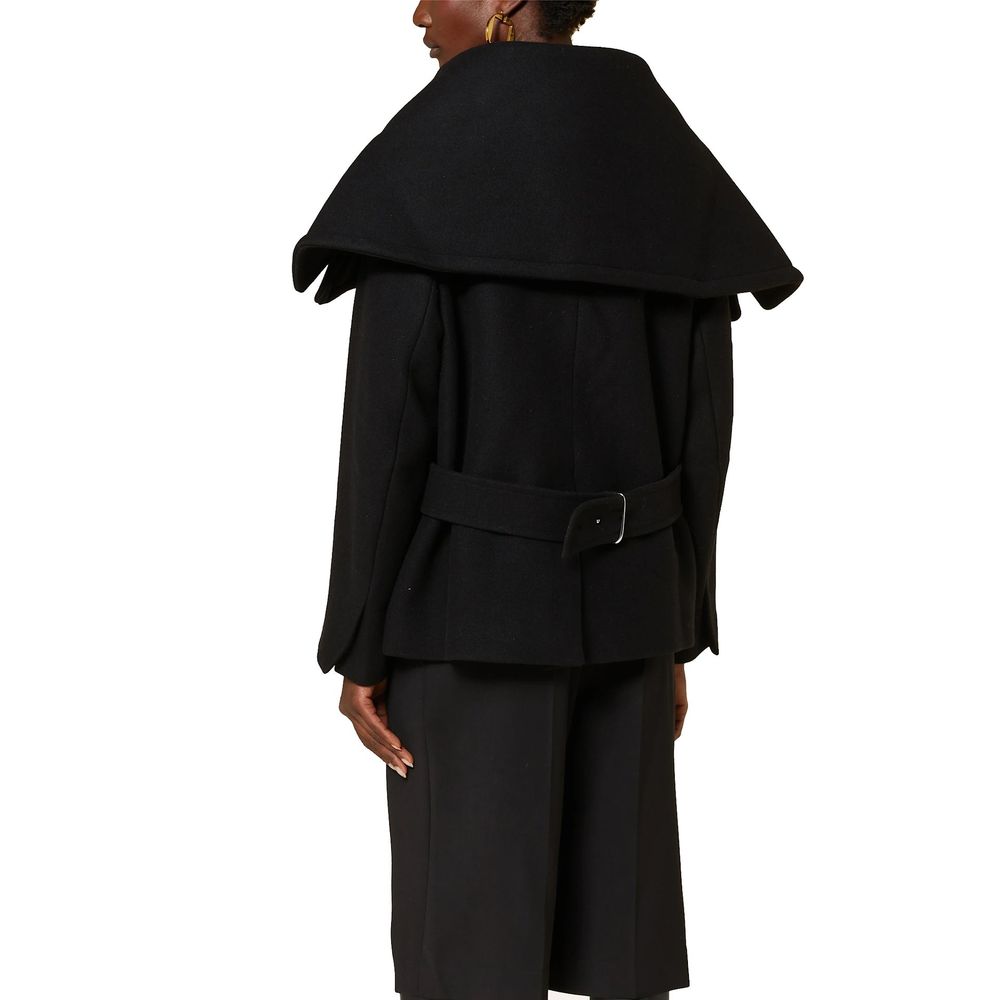 Jacquemus Le Caban Caruso Jacke mit drapiertem Kragen
