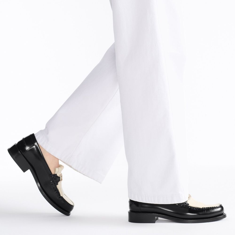 Lederloafer mit Dior-Emblem