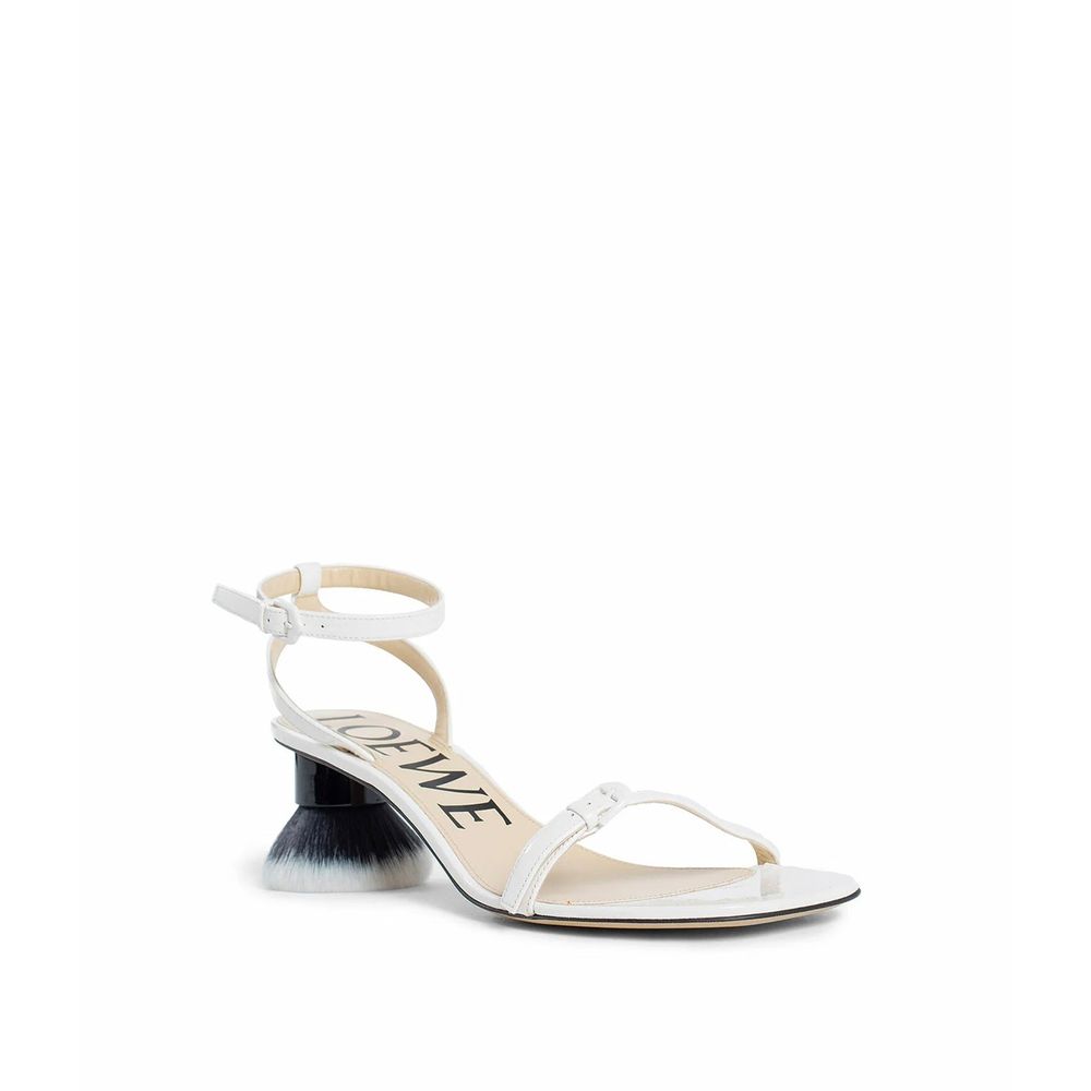 Loewe – Sandalen aus gebürstetem Leder mit Blütenblattmuster