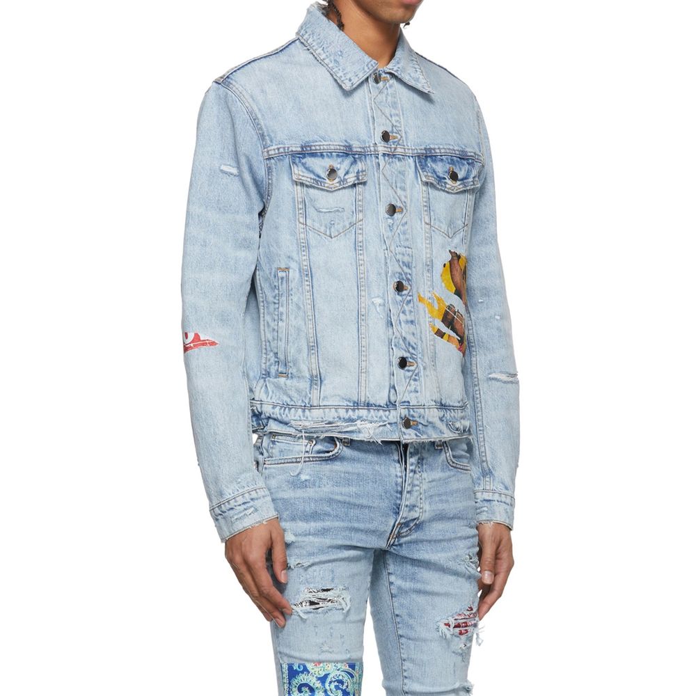 Amiri Playboy Magazine Trucker-Jeansjacke