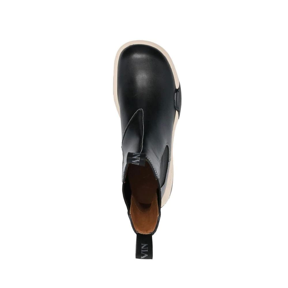 Lanvin Black Calfskin Chelsea Boots