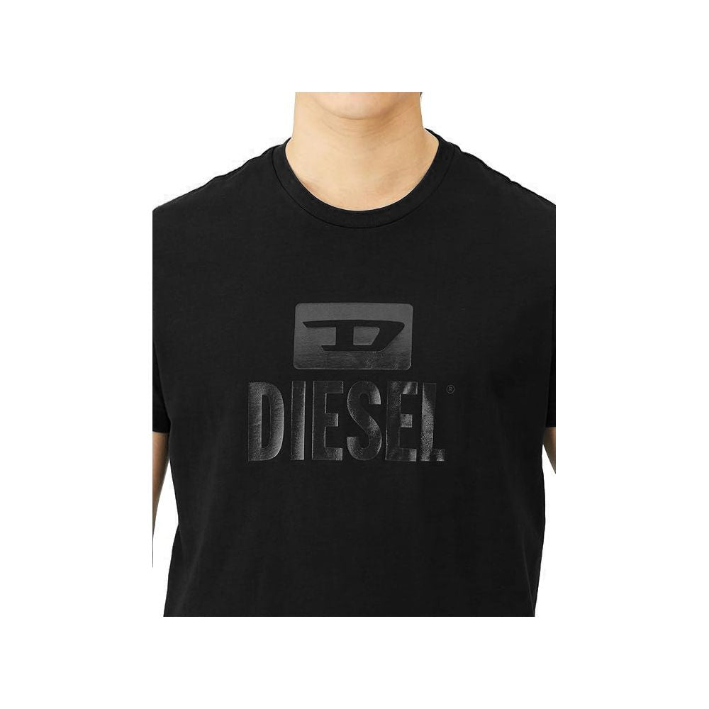 Diesel – Schwarzes Baumwoll-T-Shirt