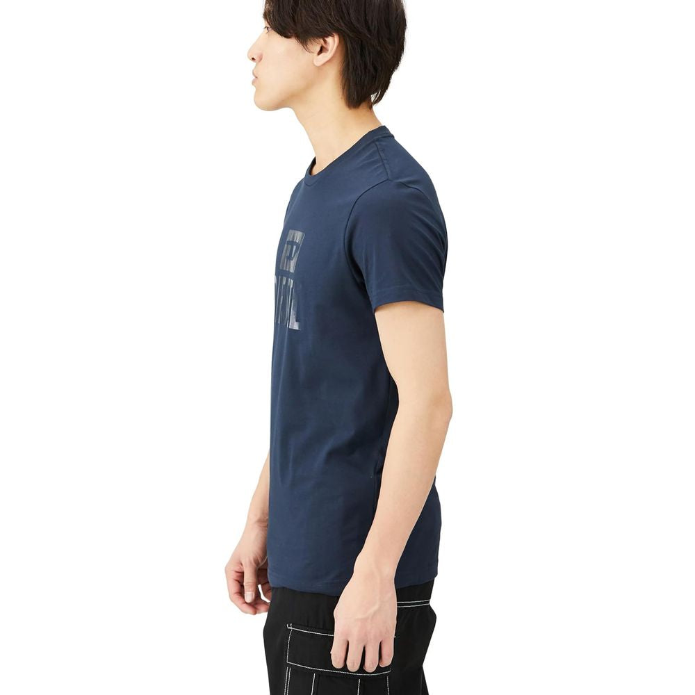 Diesel – Blaues Baumwoll-T-Shirt