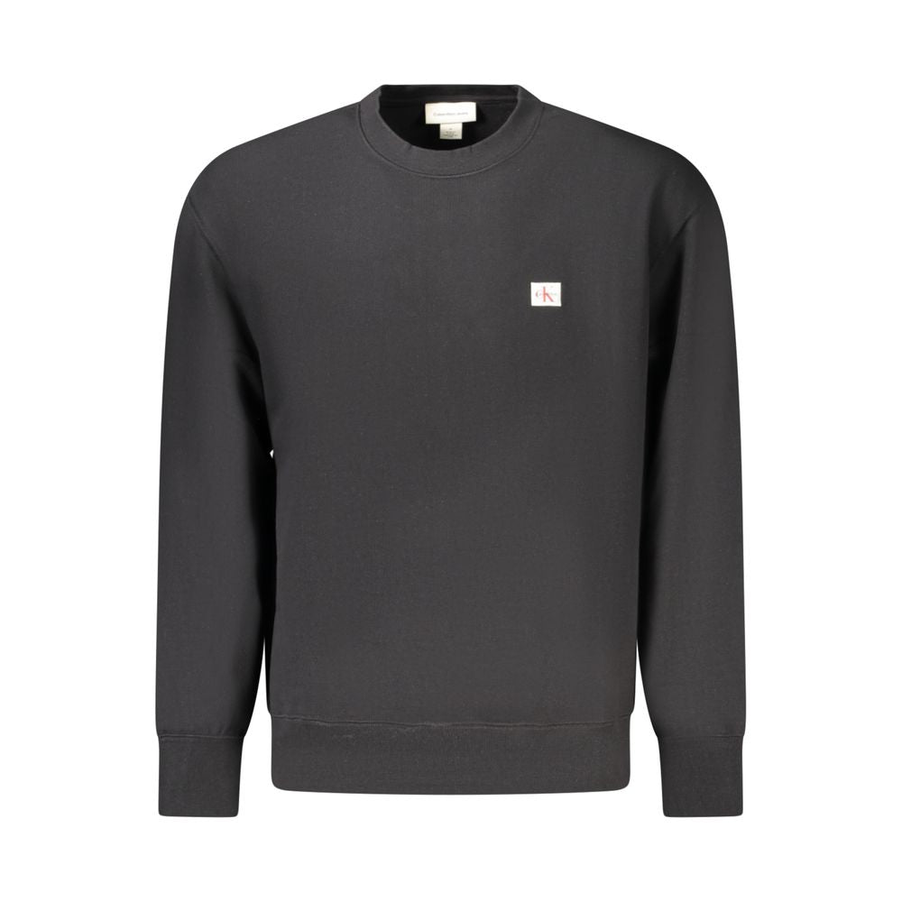 Sweat-shirt noir en coton pour homme Calvin Klein
