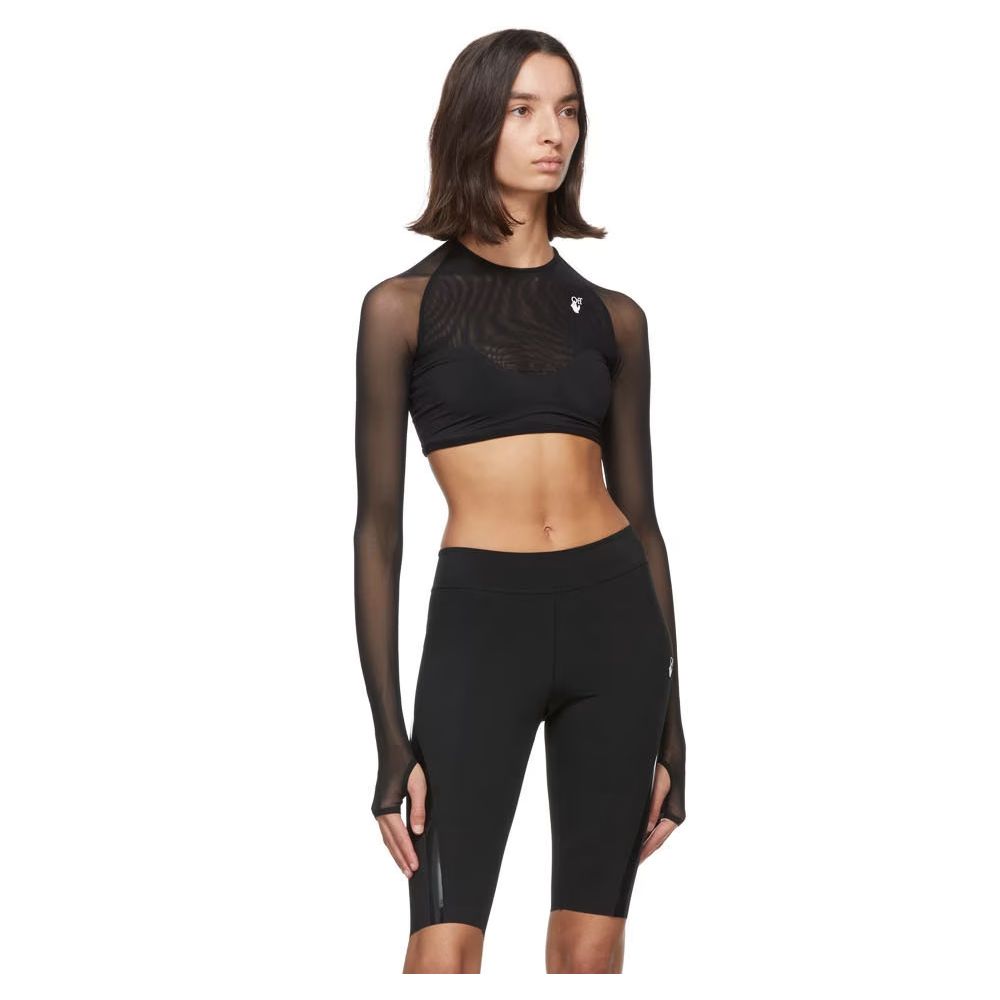 Off-White – Schwarze Nylon-Shorts