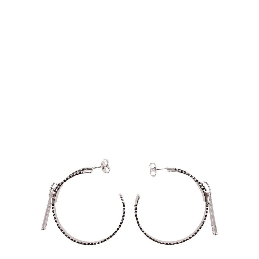 Marc Jacobs Graue Silberohrringe