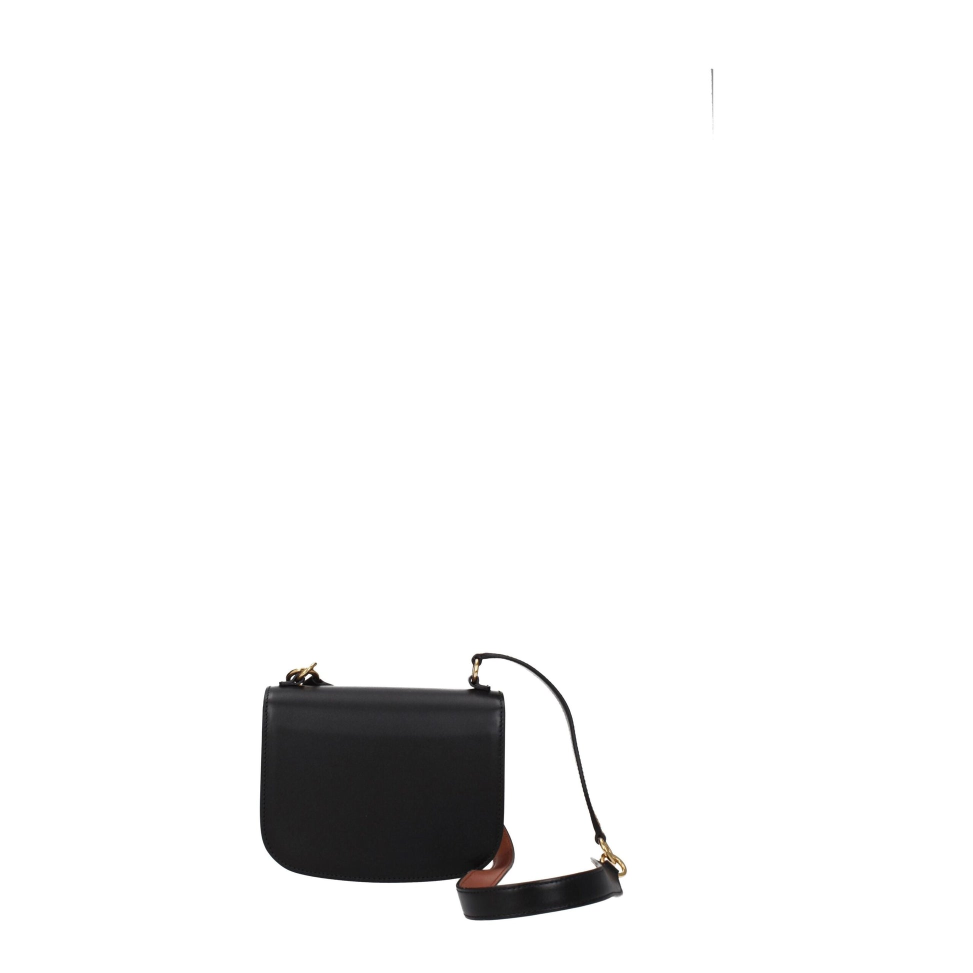Sac à main en cuir noir Jil Sander